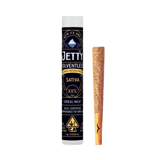 Photograph of product: Jetty Solventless Infused Pre-roll Cereal Milk 1g - 