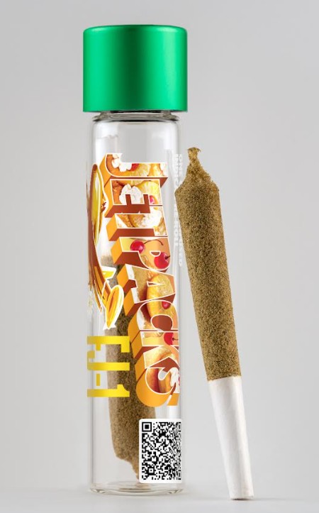 Photograph of product: JetPacks | FJ-1 | Pineapple Upside Down Cake | Infused Pre-roll
