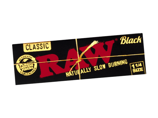 Photograph of product: RAW Classic Black (1 1/4) Rolling Papers