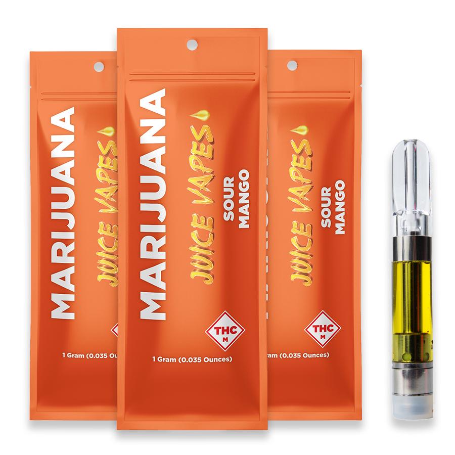 Photograph of product: Juice - Sour Mango - Vape Cart