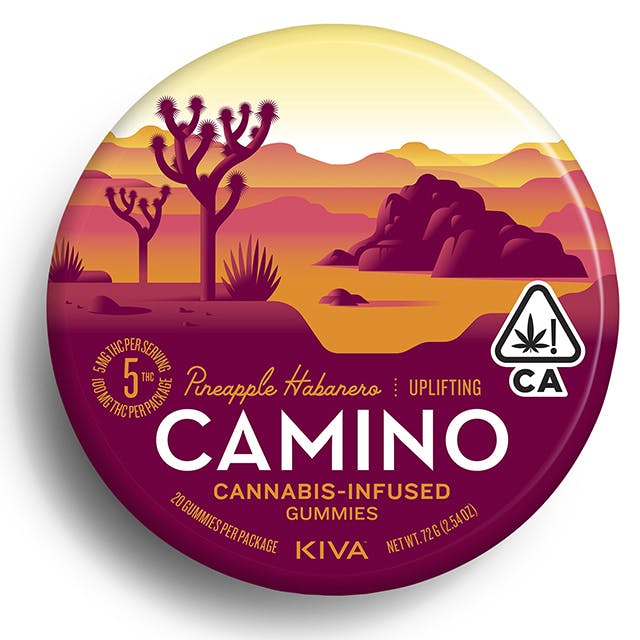 Photograph of product: Camino - Pineapple Habanero (Uplifting) Gummies - 