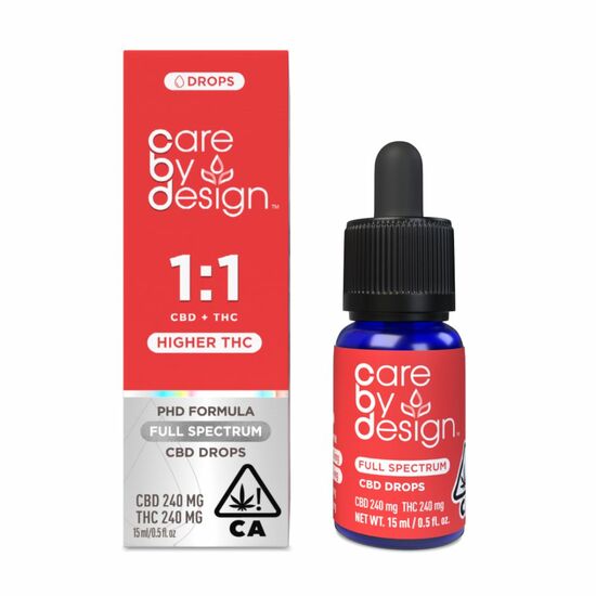 Photograph of product: Care By Design | Full Spectrum CBD Drops | 1:1