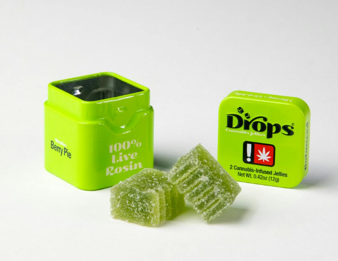 Photograph of product: Drops | 2 pack | Lime | 100mg TH-oui | Hybrid