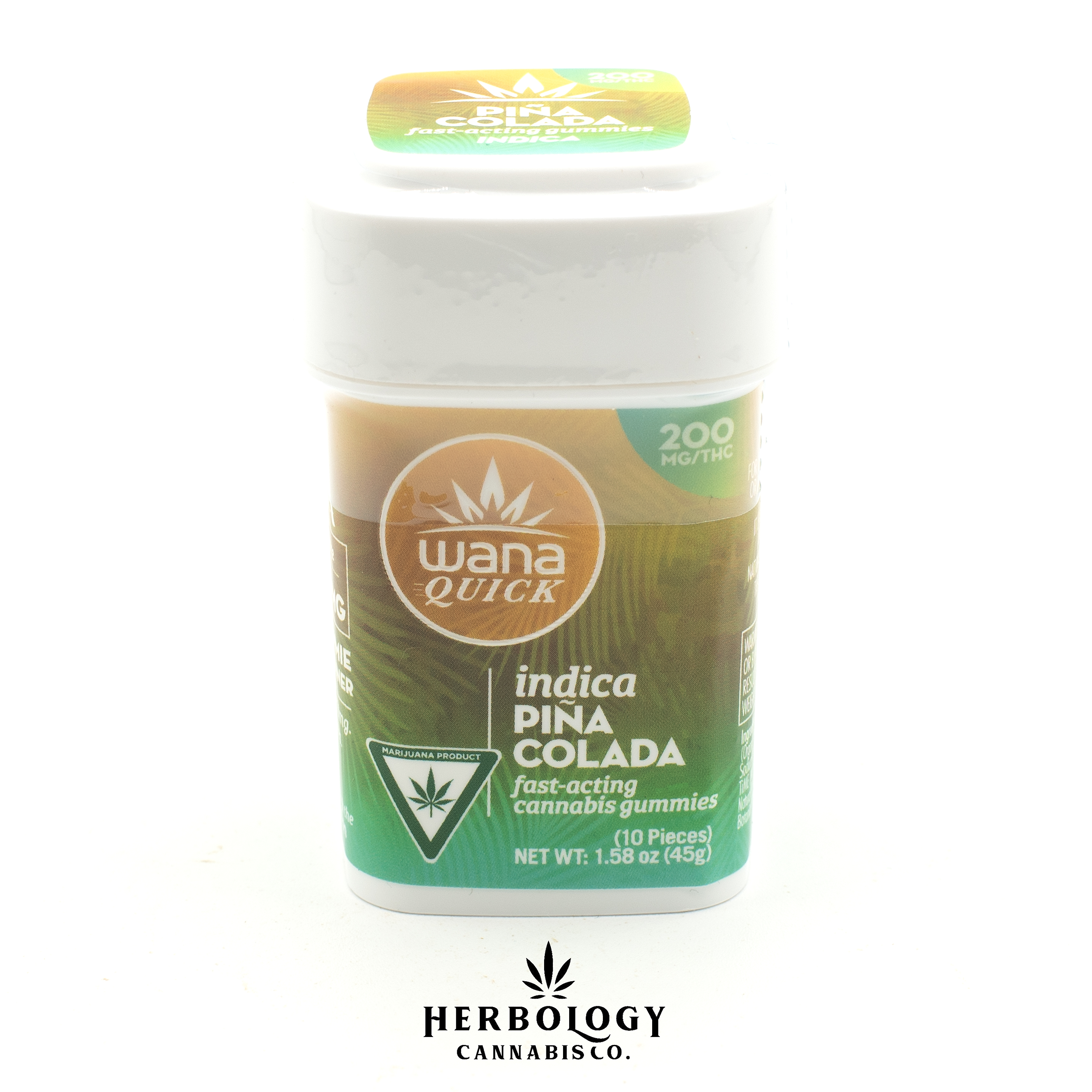 Photograph of product: Wana Quick | Gummy | Pina Colada | 200mg