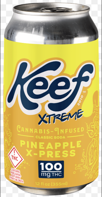 Photograph of Product: Pineapple X-press [H] - 100MG Xtreme Classic Soda 12OZ