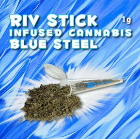 Photograph of product: Blue Steel | Infused Flower | Riv Stick | 1g