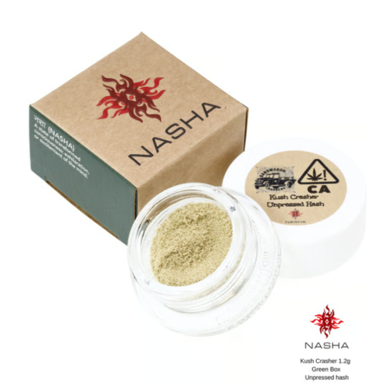 Photograph of product: GREEN UNPRESSED au chocolat - KUSH CRASHER (1.2G) - 53%