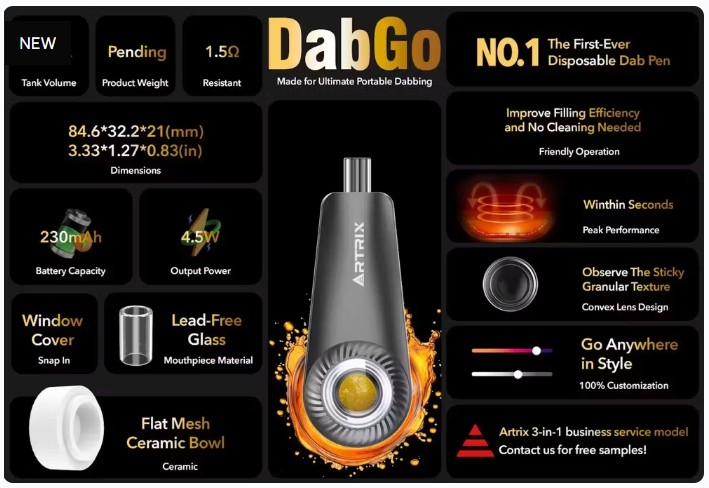 Photograph of product: The1 - Grilled Peaches - Rosin DabGo .5g