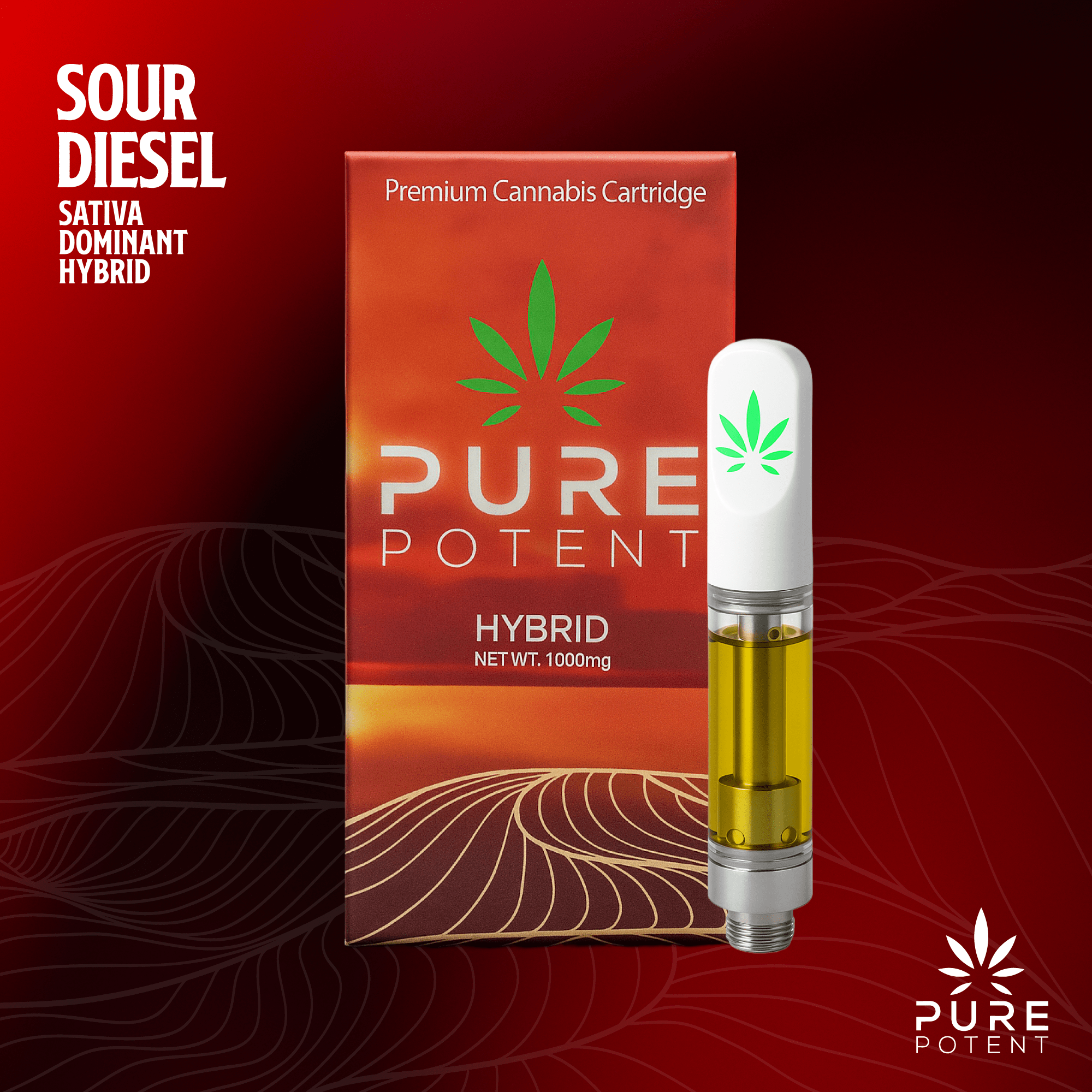 Photograph of product: Pure Potent Sour Diesel Cart