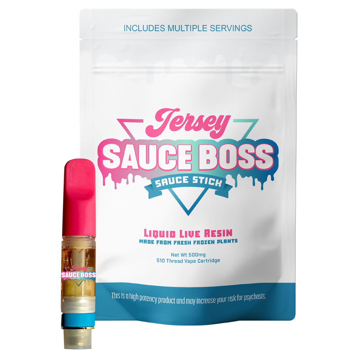 Photograph of product: Sauce Boss | Push OG | 0.5g Live Resin Cartridge