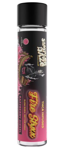 Photograph of product: Glorious Razzberry Diesel Fire Styxx Pre Roll