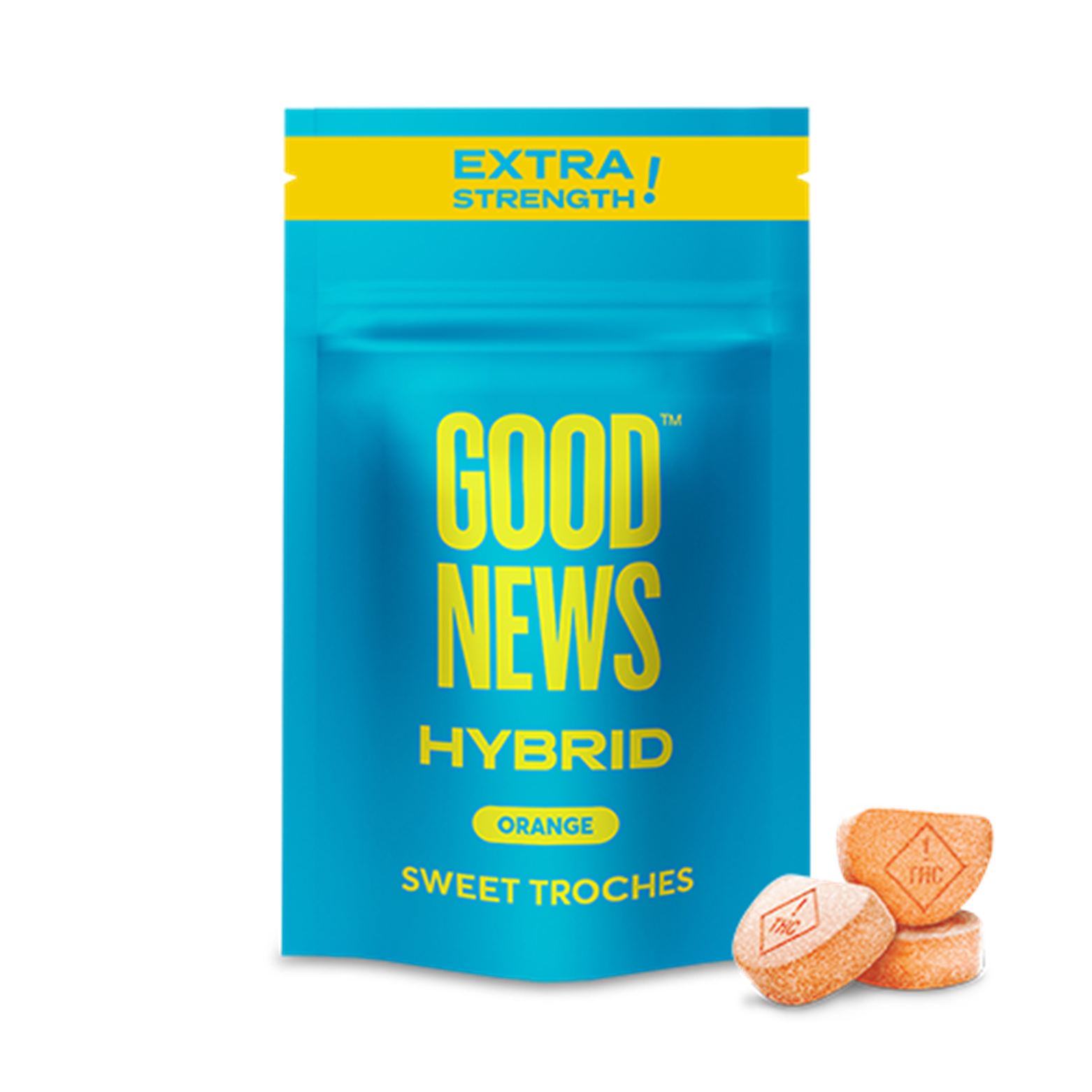 Photograph of product: High Dose Orange Troche 1000mg (50mg ea | 20-Pack)