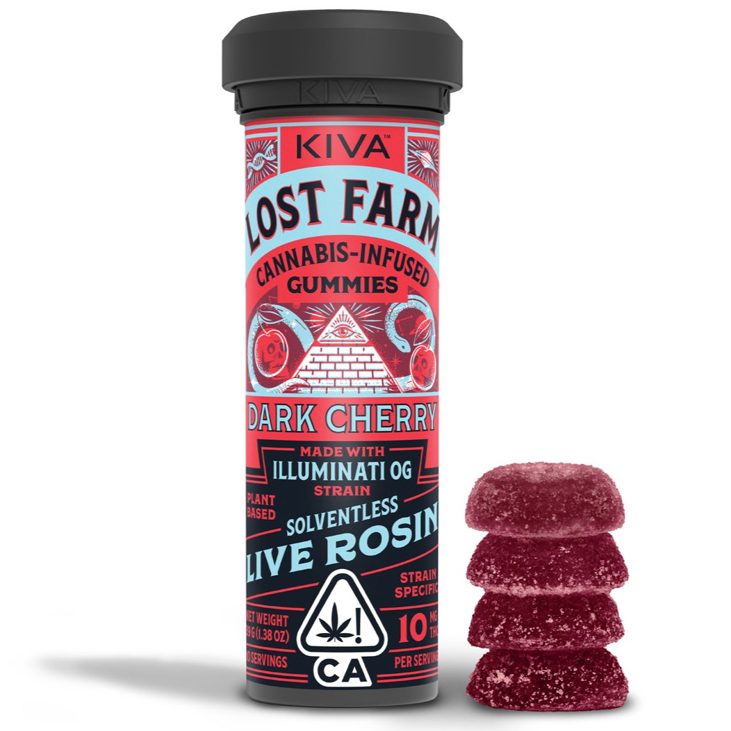 Photograph of product: DARK CHERRY - ILLUMINATI OG - 100 MG