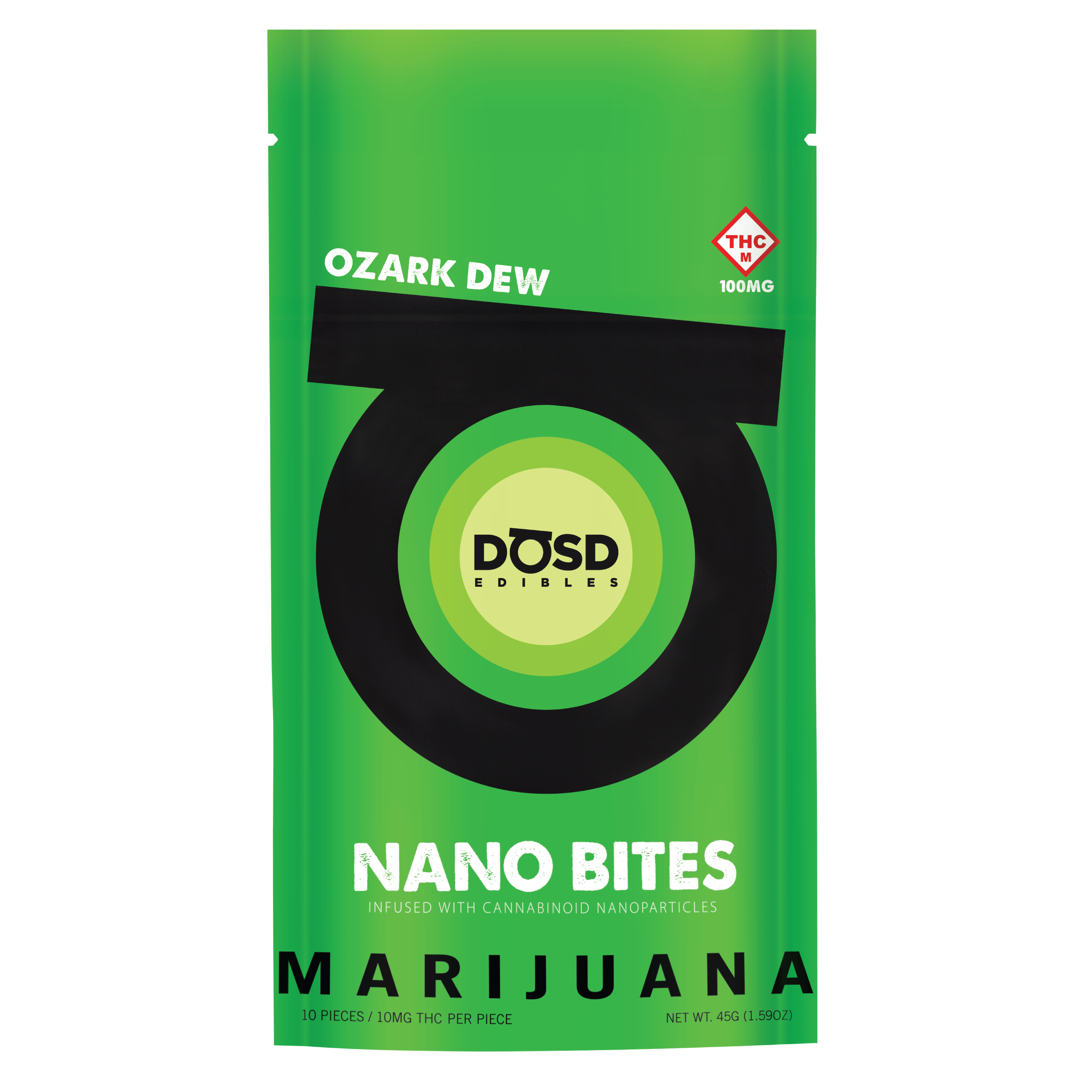 Photograph of product: Ozark Dew Nano Bites | 100mg