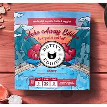 Photograph of product: Betty's Eddies Cherry (H) 1:5:1 TH-oui:CBD:CBC Chews 5mg 10pk