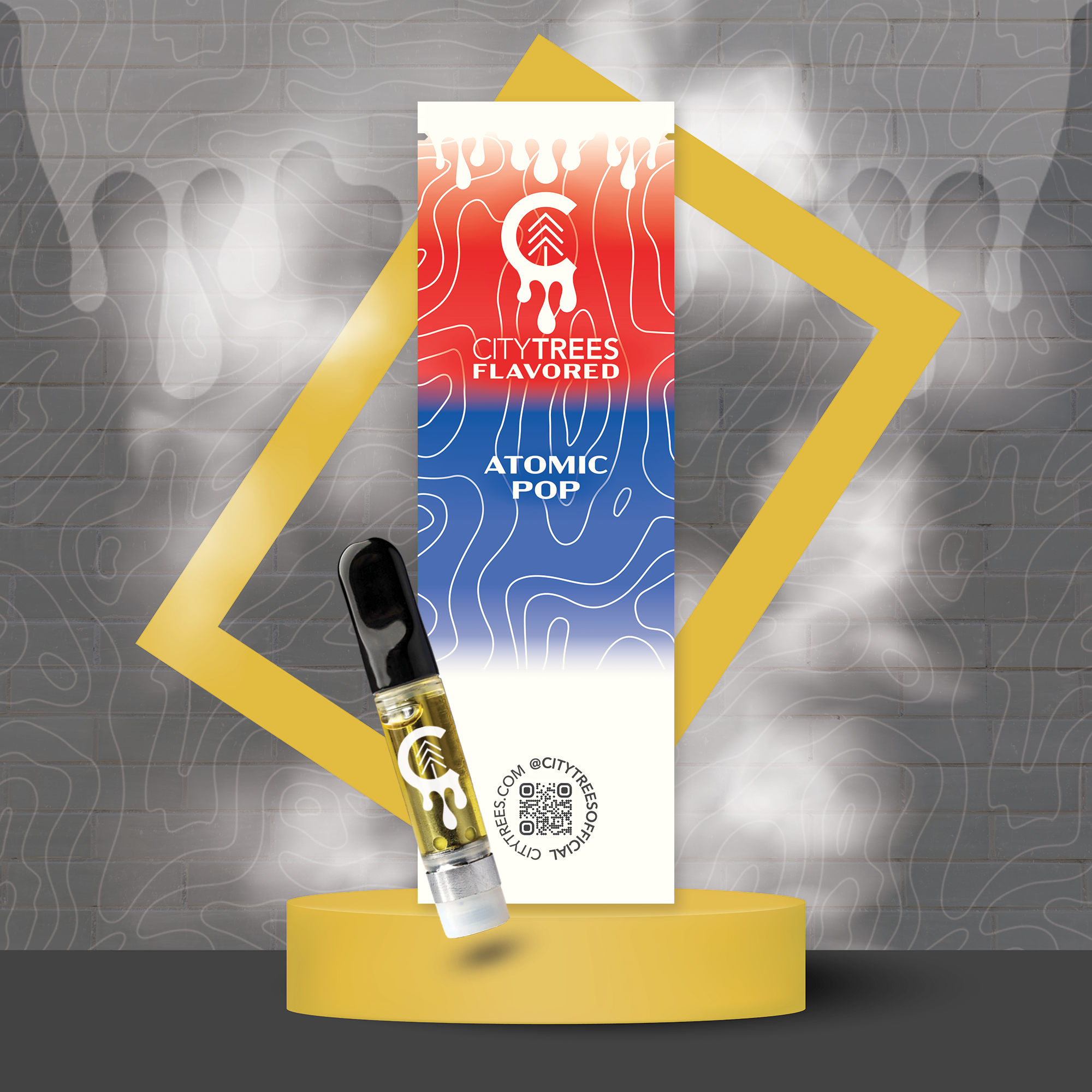 Photograph of product: City Trees | Cartridge | Atomic Pop | .85g