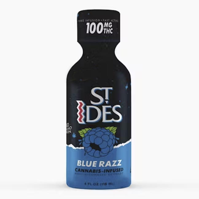 Photograph of product: Blue Raz 4oz Shot 100mg