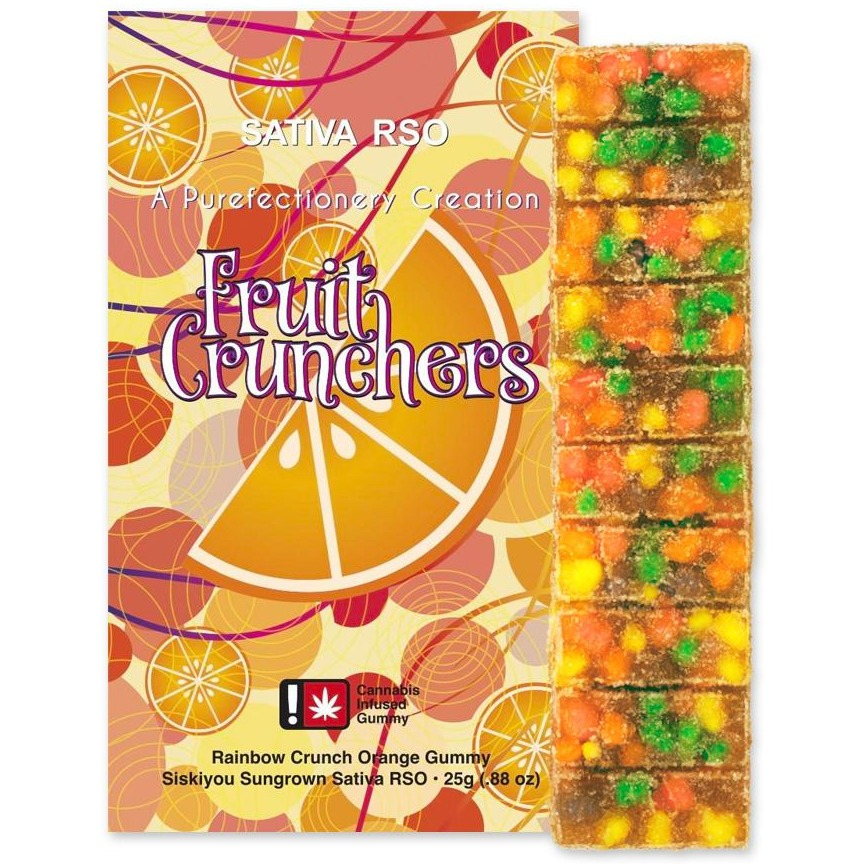 Photograph of product: 100mg Orange Fruit Crunchers by SDK