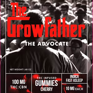 Photograph of product: Cherry (The Advocate) - Fast Asleep | The GrowFather | 100mg Gummies