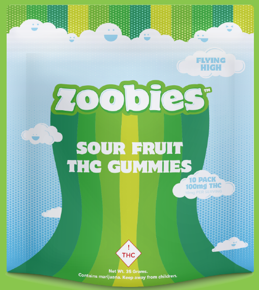 Photograph of product: Oui'd Mixed Fruit Sour Gummies | 100mg