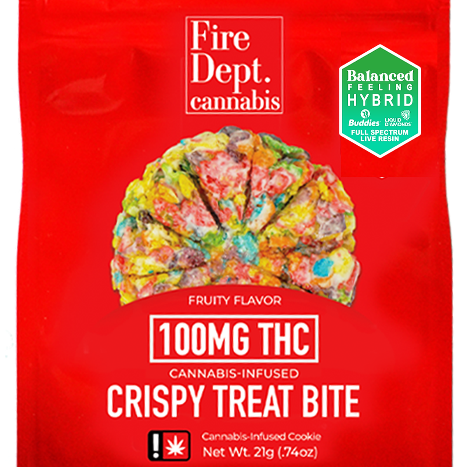 Photograph of product: Fire Dept - Fruity Crispy Hybrid 100mg