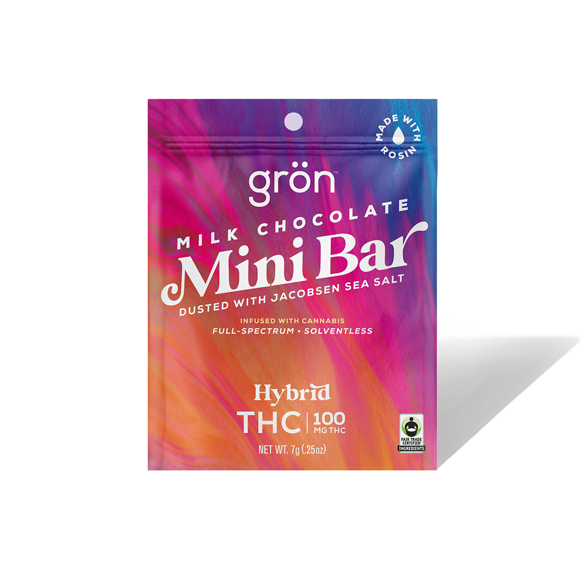 Photograph of product: Chocolate Bar | Milk Chocolate w/ Sea Salt | 100mg