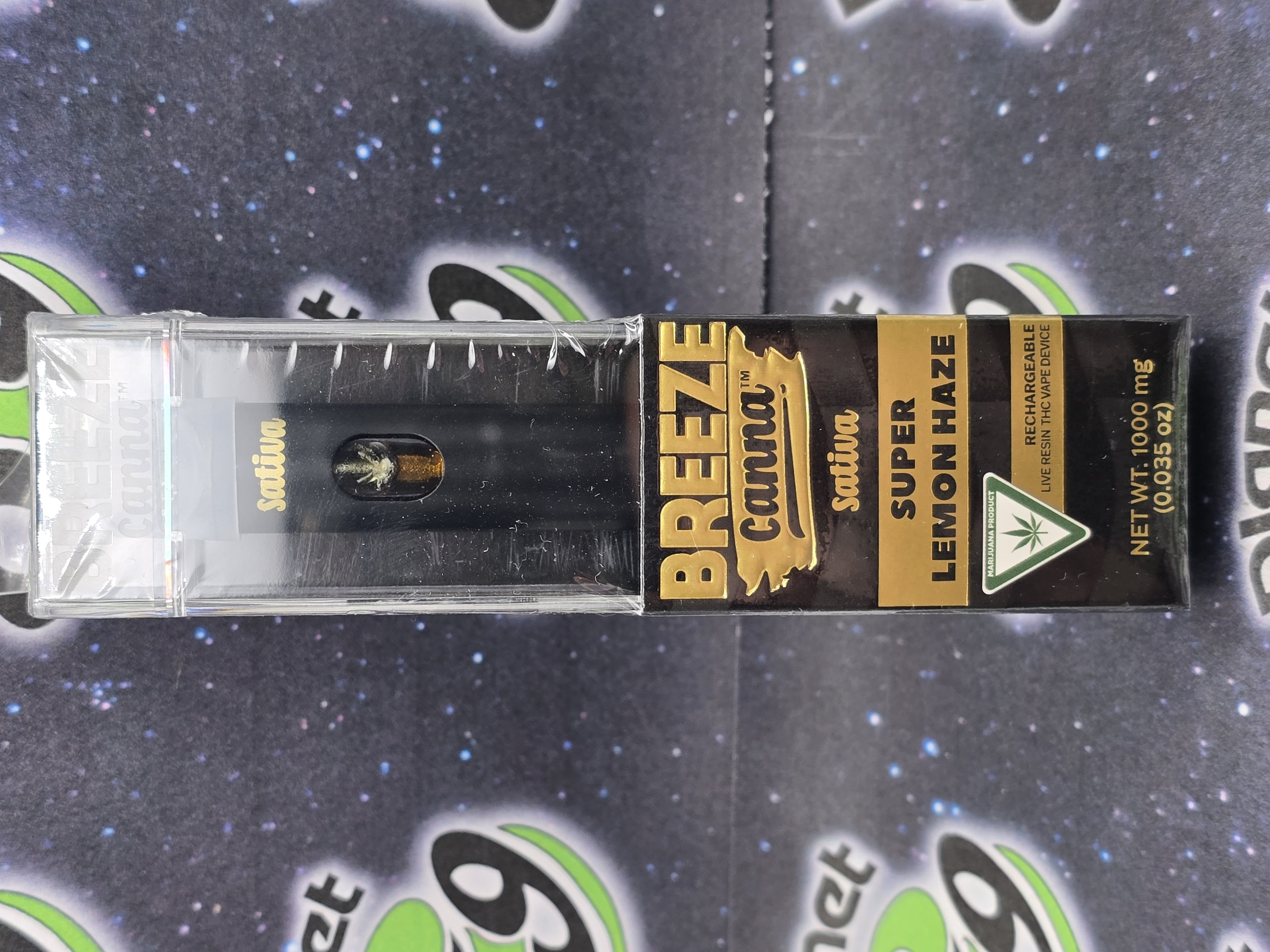 Photograph of product: Breeze | Super Lemon Haze | 1g Live Resin Disposable