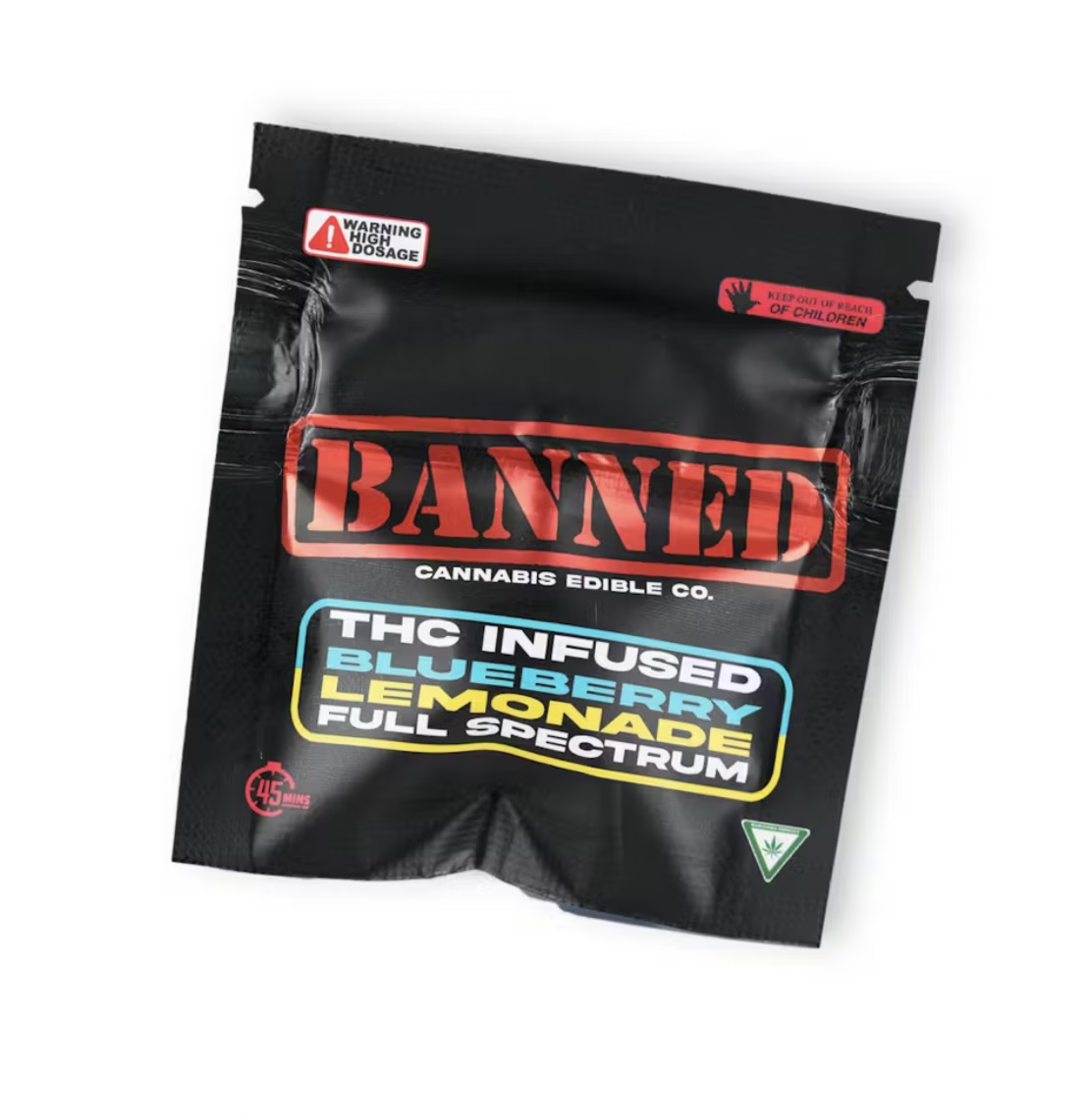 Photograph of product: Banned: Blueberry Lemonade 200MG Single Gummy