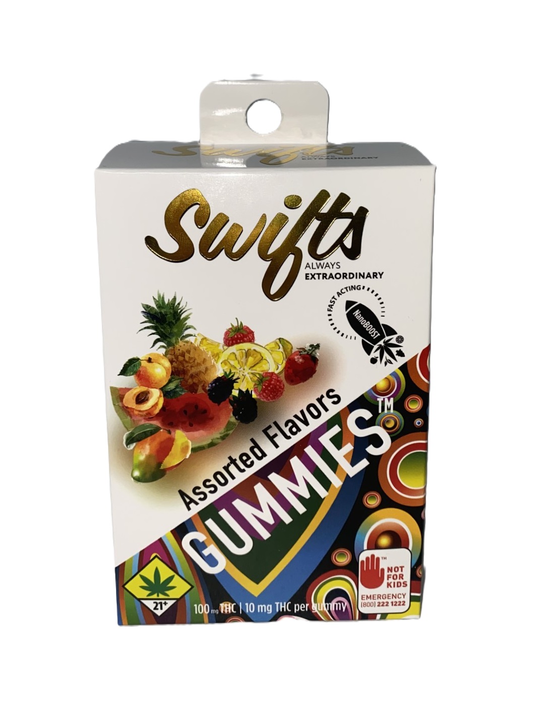 Photograph of product: Assorted Flavor Gummies 100mg | 10pk
