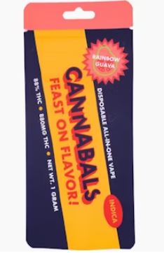 Photograph of product: Cannabals | Rainbow Guava All-in-One Vape
