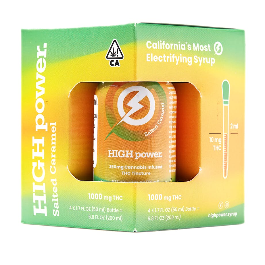 Photograph of product: HIGH Power Syrup - Salted Caramel 1000mg TH-oui (4 Pack)