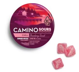 Photograph of product: Camino: Sours Strawberry Sunset | 100mg THC | 10pk