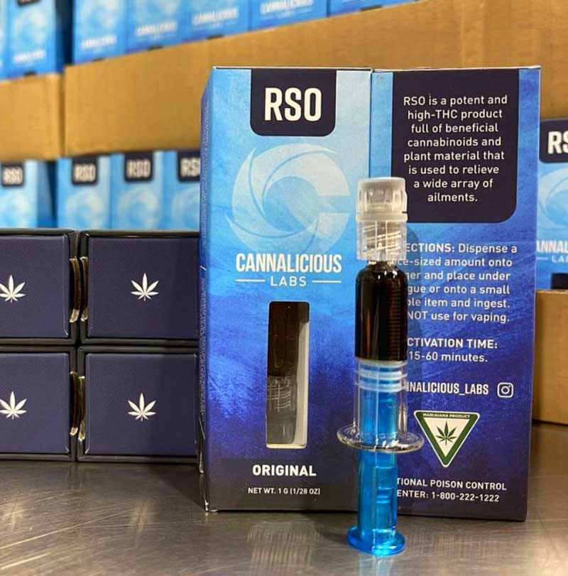 Photograph of product: AU Cannalicious: RSO Dart 1g