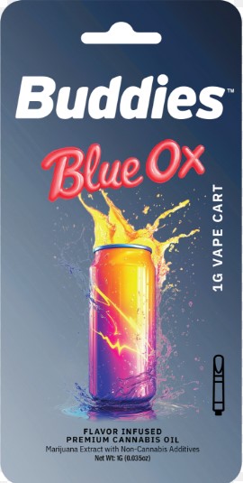Photograph of product: Flavor Infused Distillate Cartridge | Blue Ox | 1g