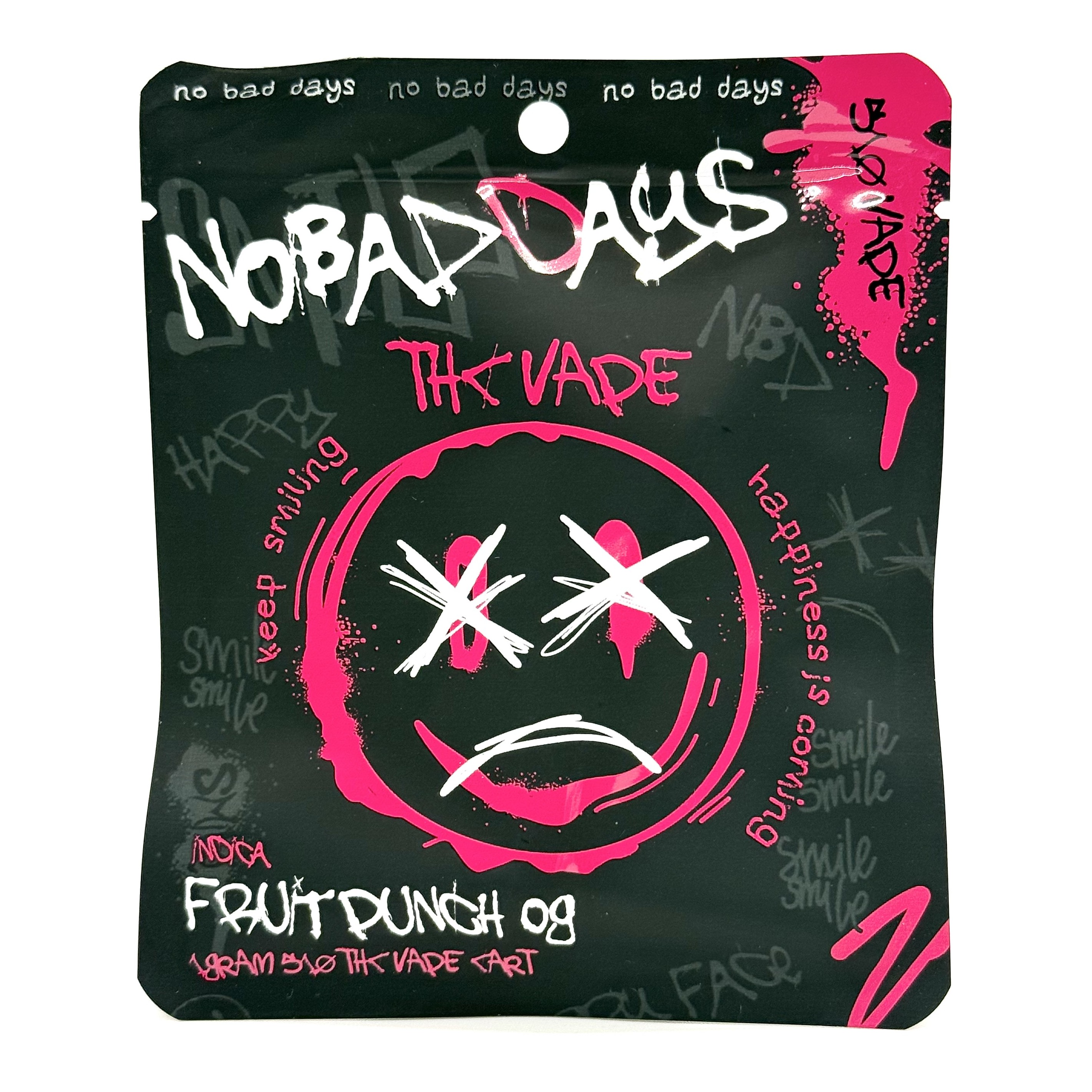 Photograph of product: No Bad Days Fruit Punch OG Cartridge Rec