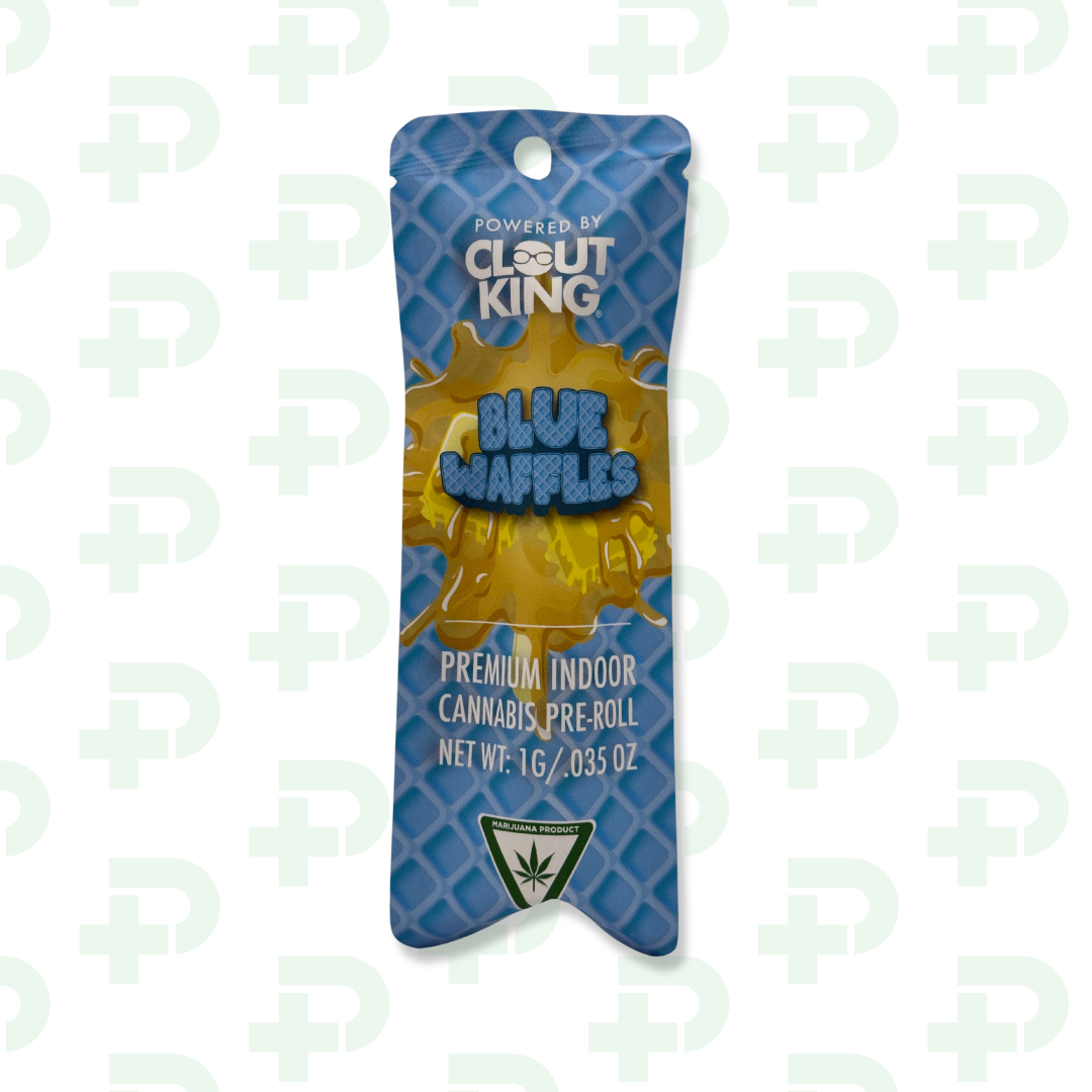 Photograph of product: Clout King Preroll - Blue Waffles