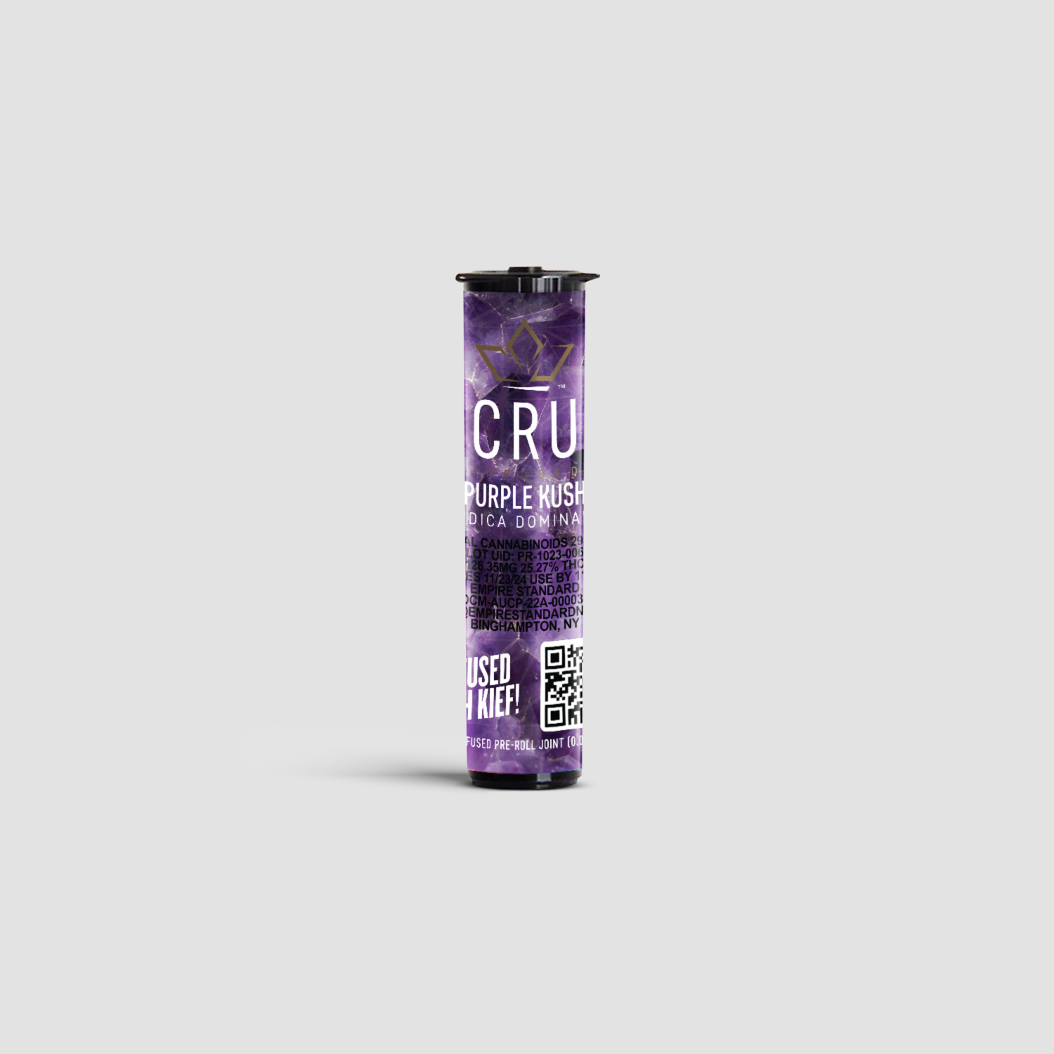 Photograph of product: CRU Purple Martian | 0.5g Infused PreRoll