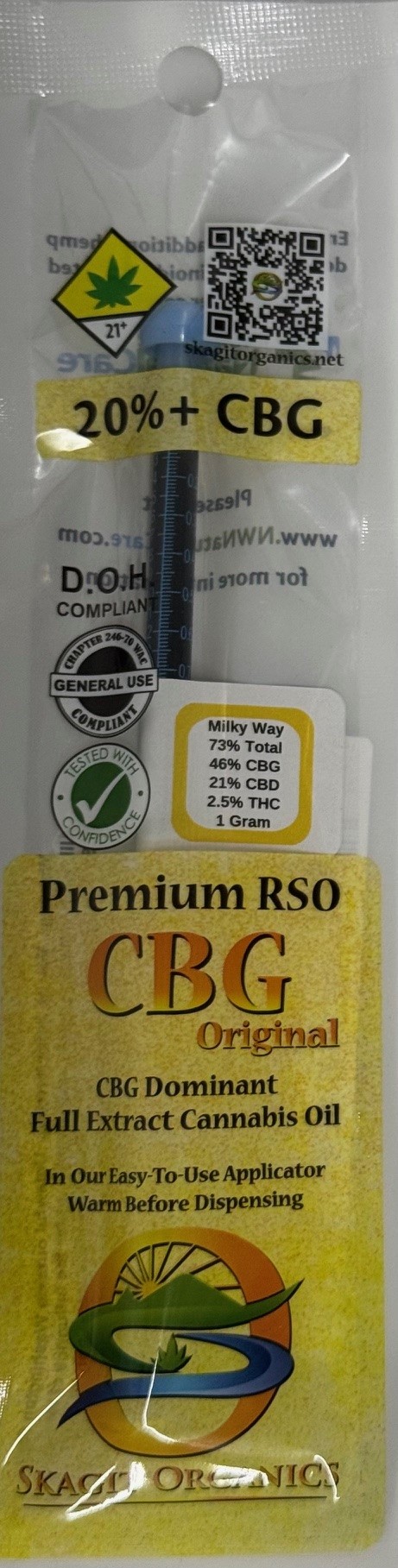 Photograph of product: Milky Way CBG Original RSO