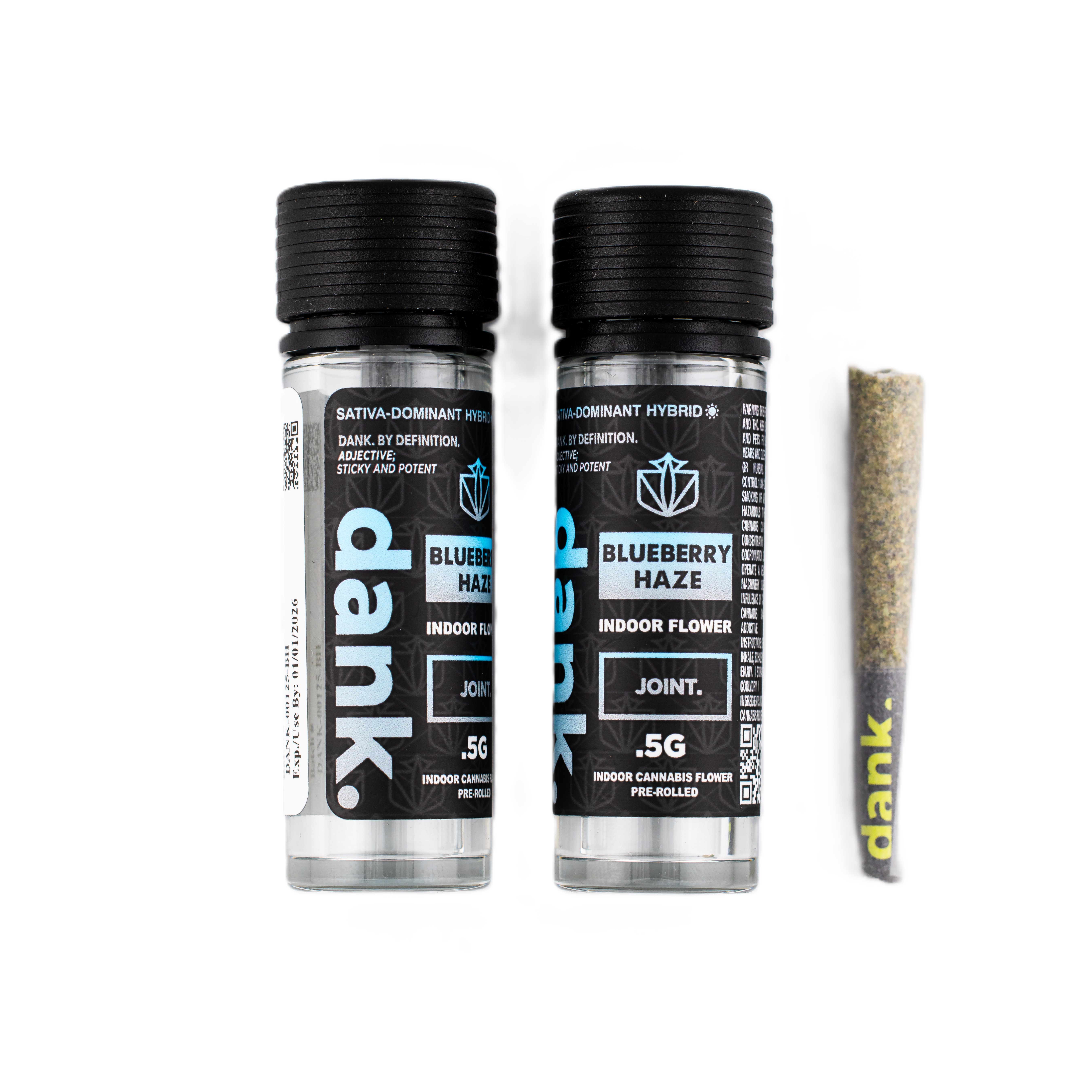 Photograph of product: Dank | Preroll | Blueberry Haze | 0.5g