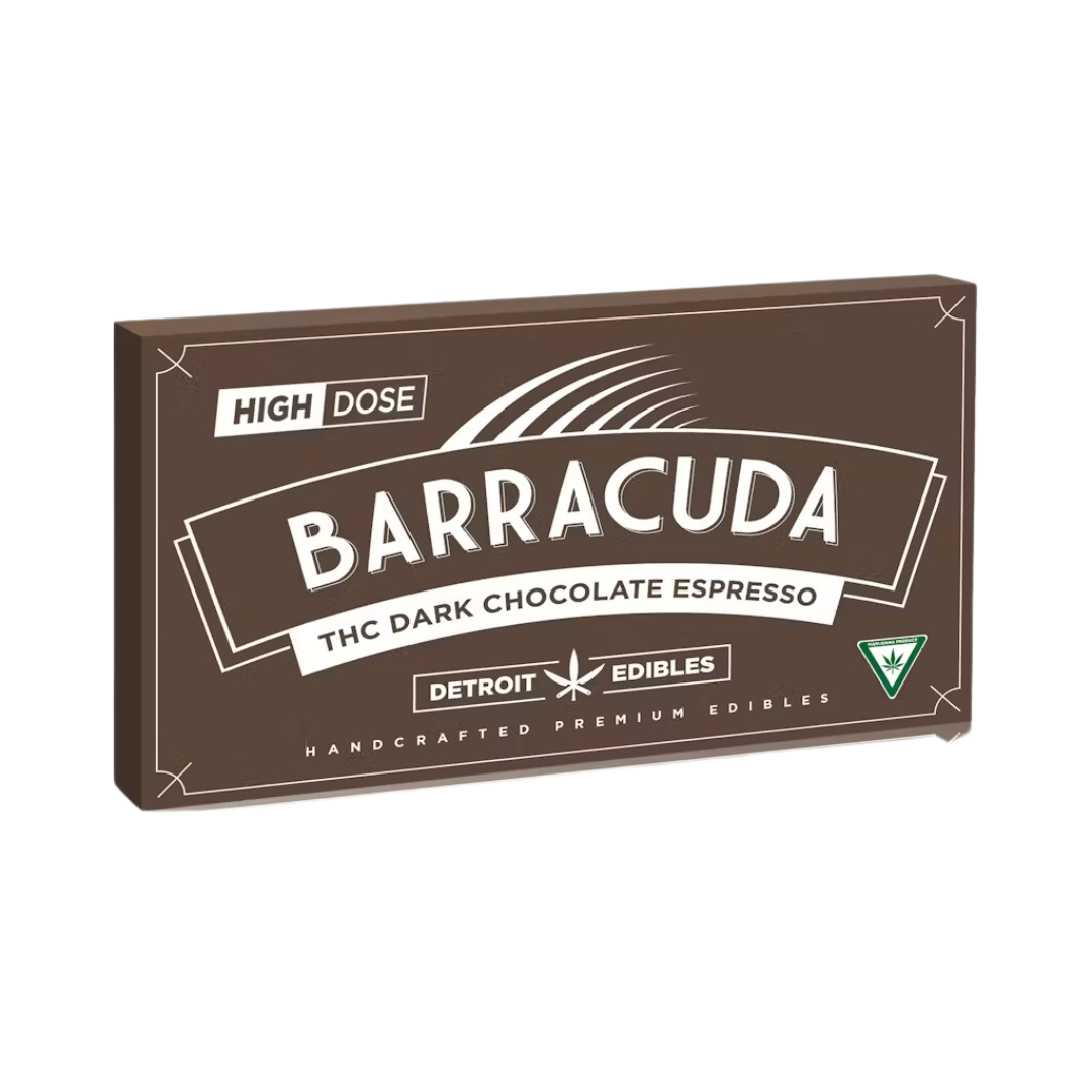Photograph of product: Detroit Edibles | Dark Chocolate Espresso Barracuda Bar | 200mg