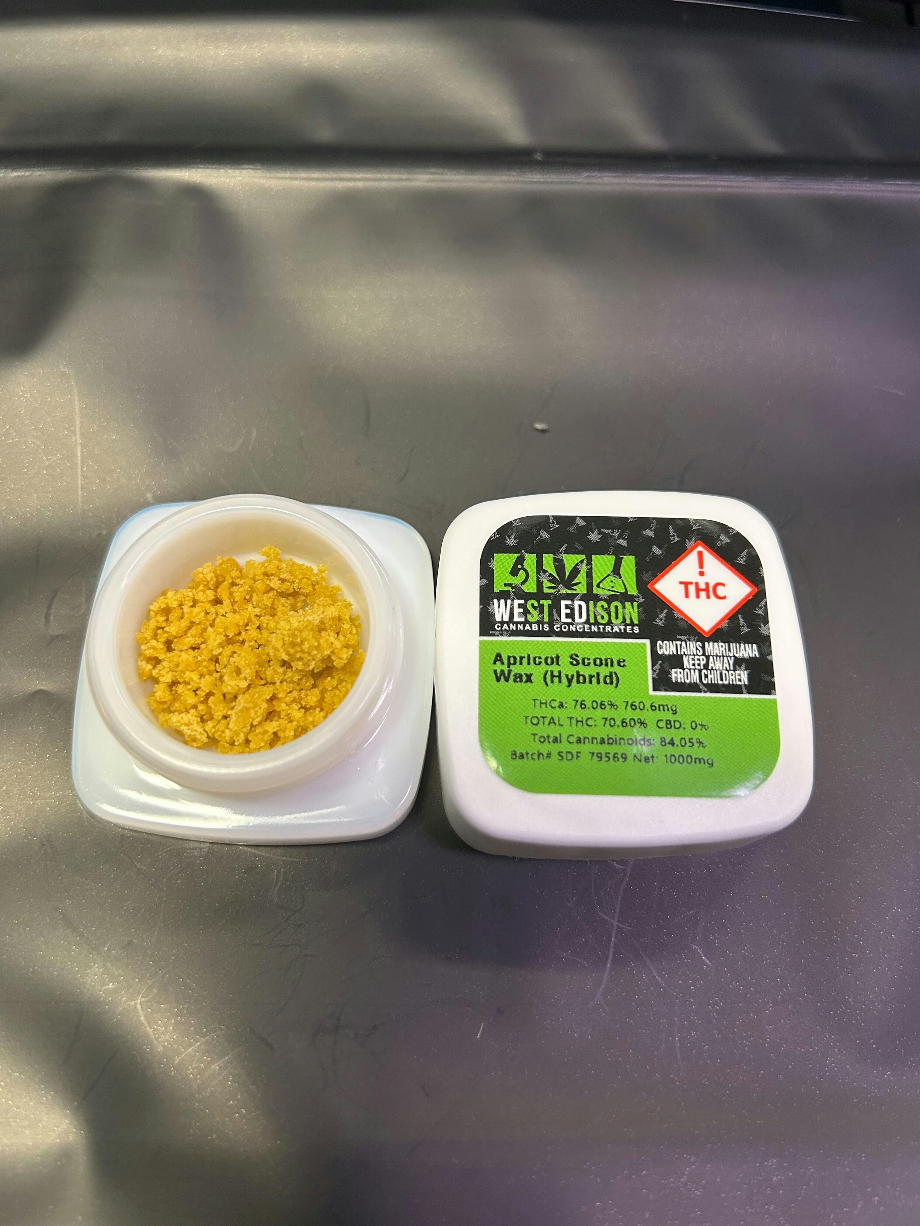 Photograph of product: West Edison Wax 1g Apricot Scone