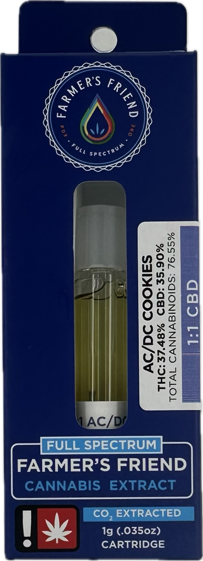 Photograph of product: AC/DC 1:1 CBD:TH-oui Cartridge :