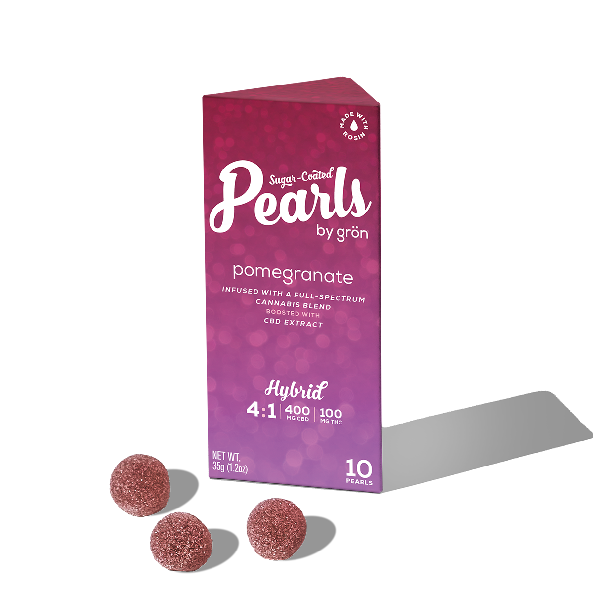 Photograph of product: 4:1 Pomegranate 100mg 10pk Pearls
