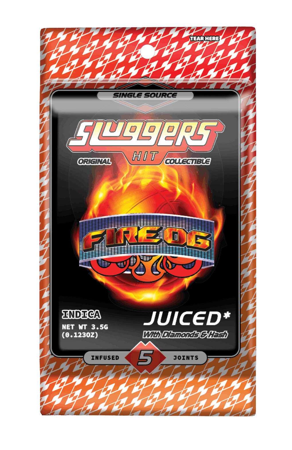 Photograph of product: Fire OG Infused Pre Rolls 5pk
