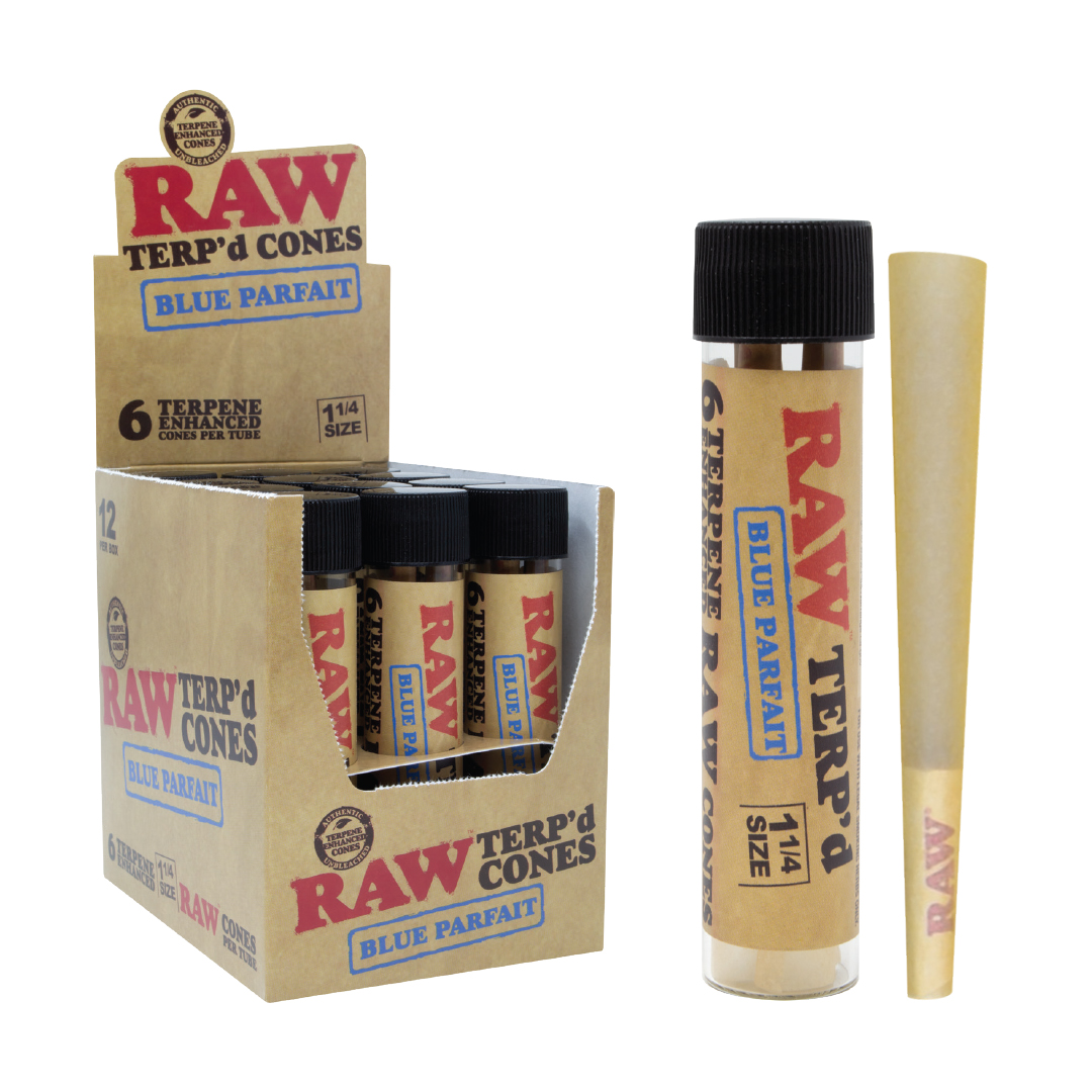 Photograph of product: RAW Terp'd Cones - RAW Terp'd 1 1/4 - Blue Parfait