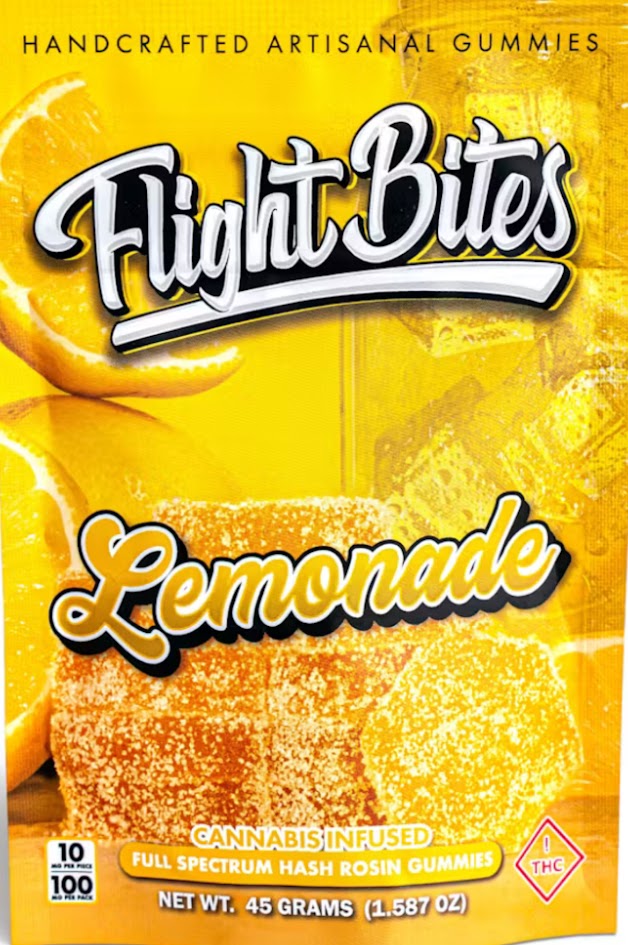 Photograph of product: Lemonade (100mg) - au chocolat Rosin Gummy Flight Bites