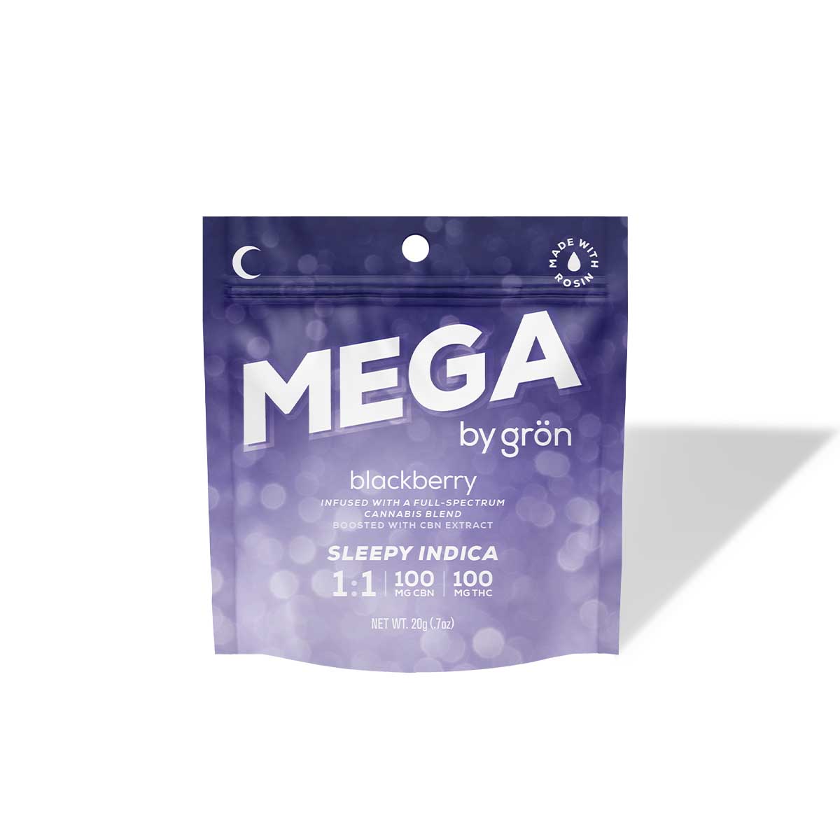 Photograph of product: Grn - MEGA 1:1 - Blackberry (I) (100mg TH-oui/CBN)