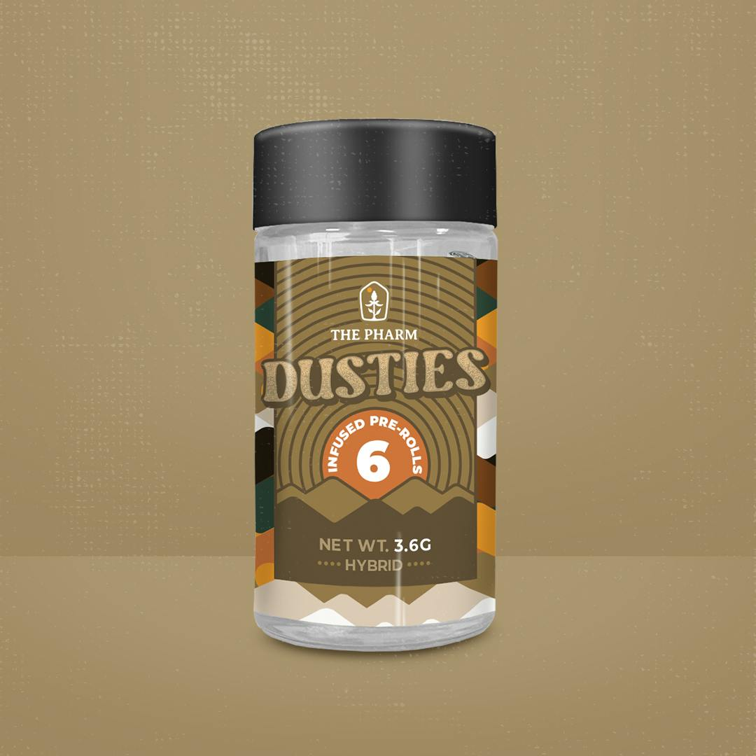 Photograph of product: Dusties Infused Preroll Jar Double Yum 3.6g