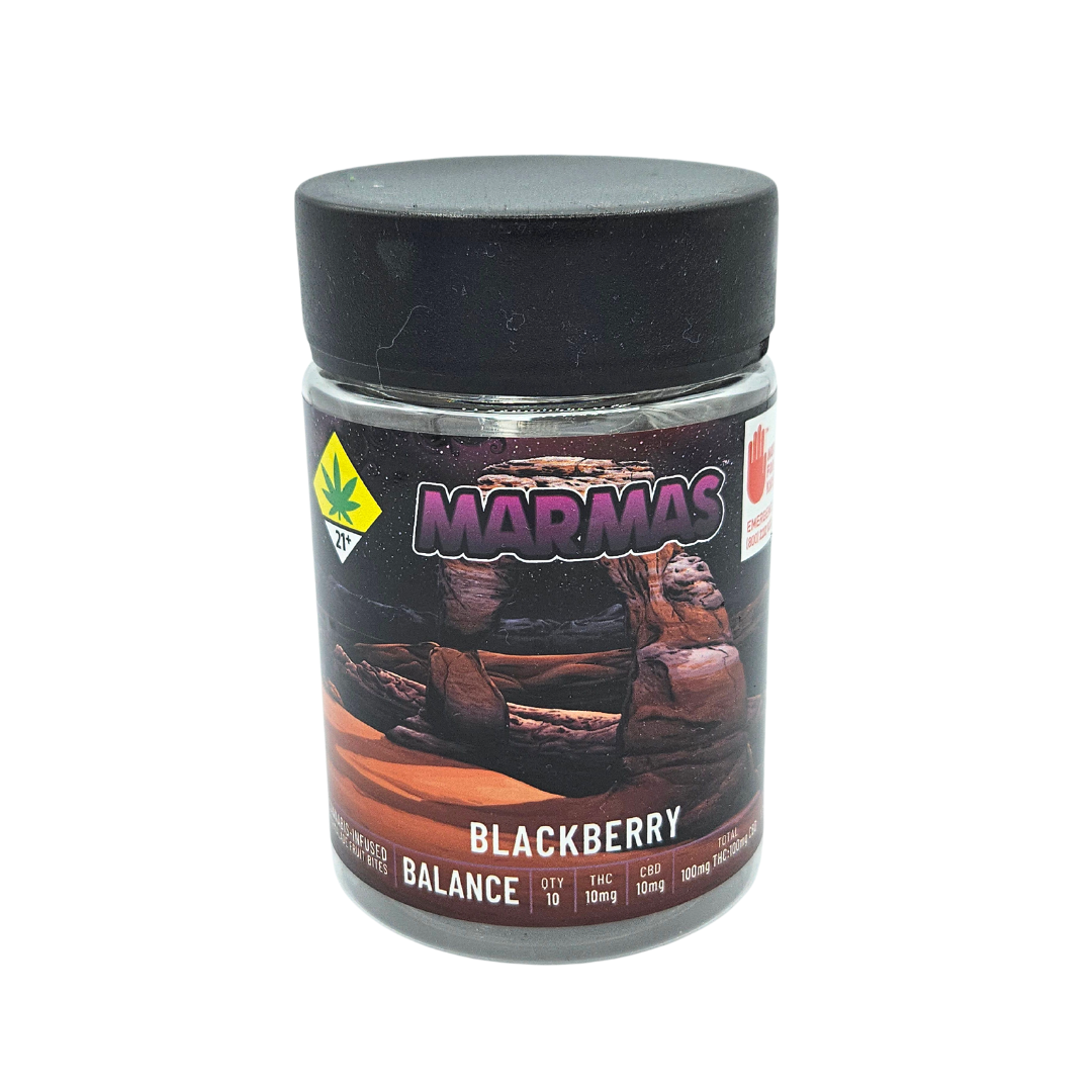 Photograph of product: Blackberry 1:1 CBD Fruit Chews | 10pk