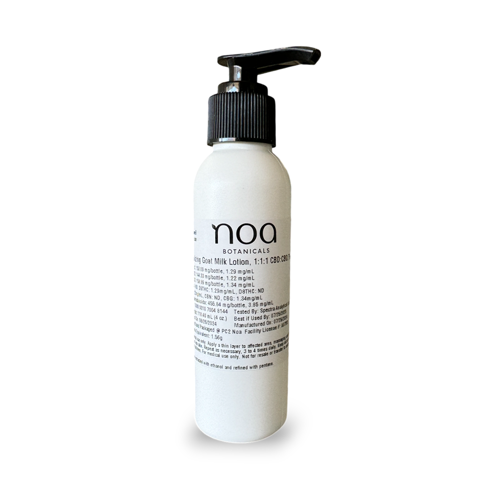 Photograph of product: 1:1:1 CBD:CBG:TH-oui Revitalizing Goat Milk Lotion